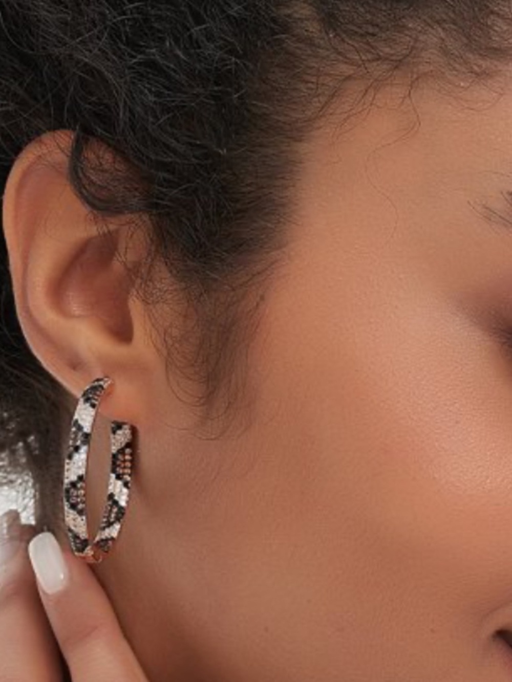 Animal Print Triple-Row Leopard Jewelry Earring